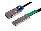 Picture of SFF-8470 to SFF-8436 CX4 - QSFP+, 4X w/Ejectors, for Infiniband Applications (DDR/SDR)