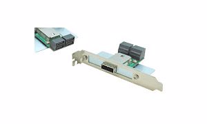 Picture of 4-port SFF-8088 to 7pin SAS PCI Adapter