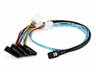 Picture of SFF-8087 to SFF-8482 x 4 Fanout SAS Cable
