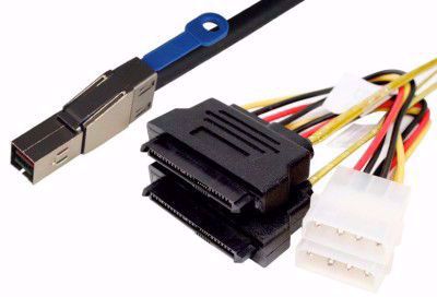 Picture of SFF-8644 to 2xSFF-8482 Fanout Cable