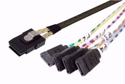 Picture of SFF-8087 (host) to 4x 7 pin SATA (device) Internal SAS/SATA Fanout Cable
