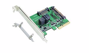 Picture of U.2 SFF-8639 & Mini SAS HD Adapter with PCIe Bracket