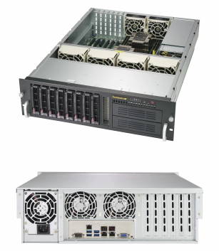 Picture of SuperMicro 3U 8-Bay Server SuperChassis - SC833TQC-653B