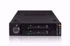 Picture of MB992SKR-B by ICY Dock - Dual Bay RAID 2.5” SATA HDD & SSD Mobile Rack for Internal 3.5" Drive Bay