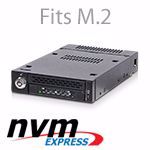 Picture of MB833M2K-B by ICY Dock - 1 Bay M.2 PCIe NVMe SSD Mobile Rack for 3.5” Drive Bay