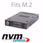 Picture of MB834M2K-B by ICY Dock - 2x M.2 PCIe NVMe SSD Mobile Rack for 3.5” Drive Bay
