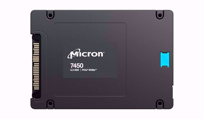 Picture of Micron MTFDKCC7T6TFR-1BC1ZABYYR 7450 PRO 7.6TB NVMe U.3 15mm