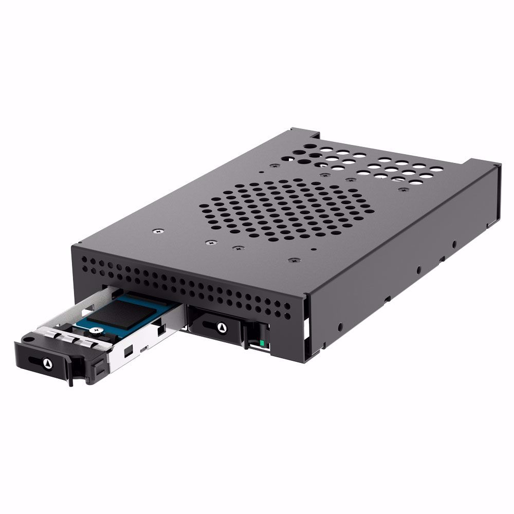 Picture of KM3-102M2-FR - Kingwin 3.5” bay for 2 x M.2 NVME Mobile Rack Cage SlimSAS